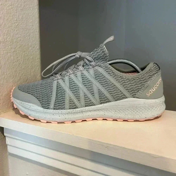 Saucony S30043-1 Versafoam Shift Running Shoes Womens 12 Gray Round Toe Lace Up - Picture 3 of 8